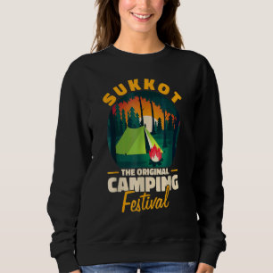 Sukkot The Original Camping Festival Sukkah Lulav Sweatshirt