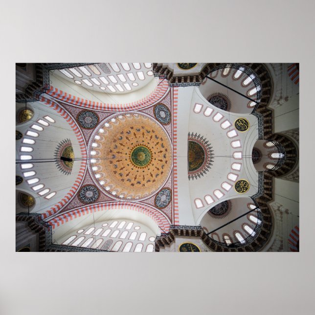 Suleymaniye Mosque in Istanbul Poster (Front)
