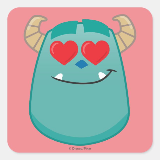 Sulley Emoji Square Sticker (Front)