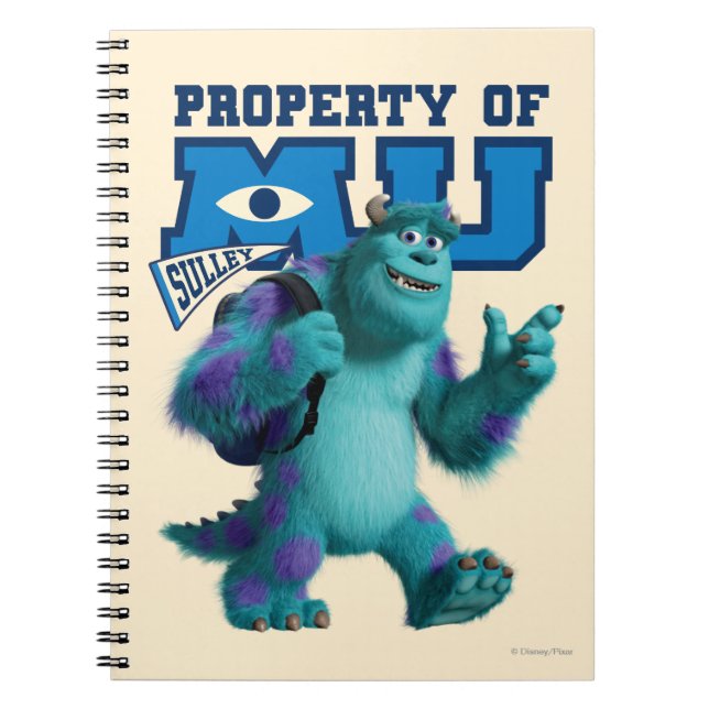 Sulley Property of MU Notebook (Front)