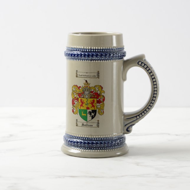 Sullivan Coat of Arms Stein (Right)
