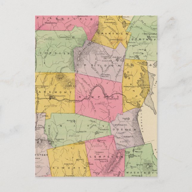 Sullivan County 2 Postcard (Front)