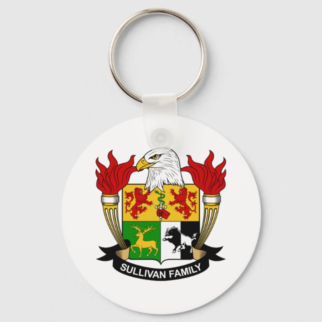 Sullivan Family Crest Keychain (Front)