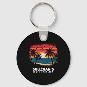 Sullivan's South Carolina Surfboarder Palm Tree So Keychain