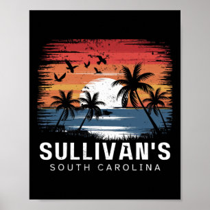 Sullivan's South Carolina Surfing Surfer _1 Poster