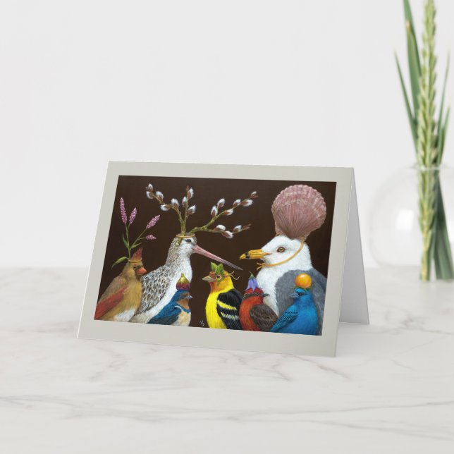 Sully at the party greeting card (Front)