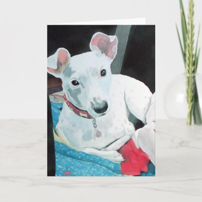 Sully the Jack Russell Terrier Greeting Card (Front)