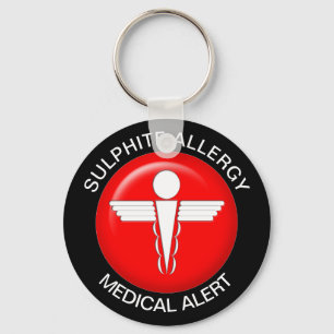 Sulphite Allergy Keychain