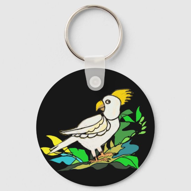 Sulphur crested cockatoo keychain (Front)