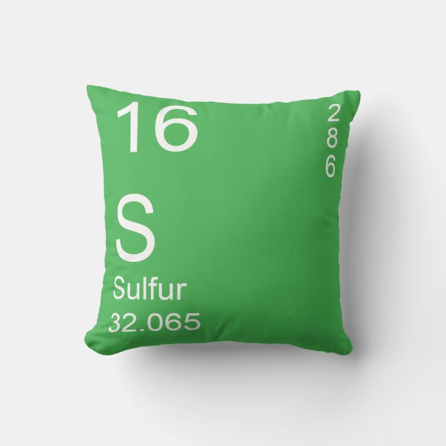 Sulphur Throw Pillow (Front)