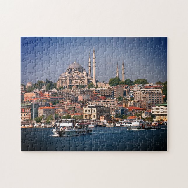 Sultan Ahmed, Istanbul panorama, Turkey Jigsaw Puzzle (Horizontal)