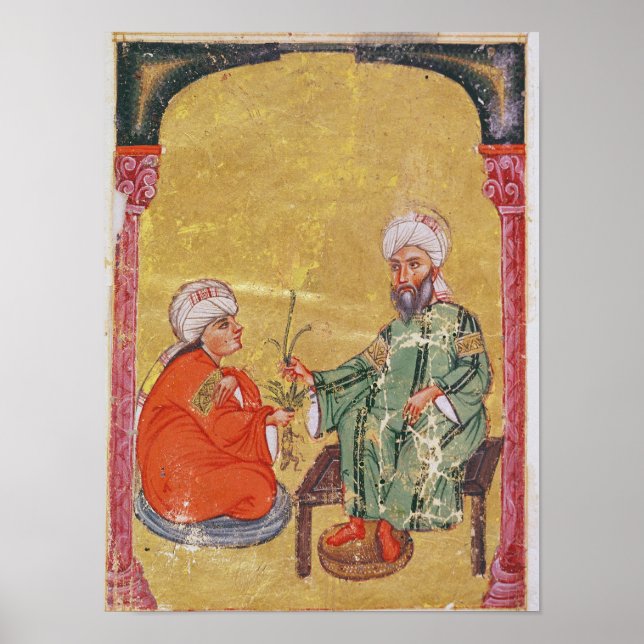 Sultan Ahmet III  with one of his disciples Poster (Front)