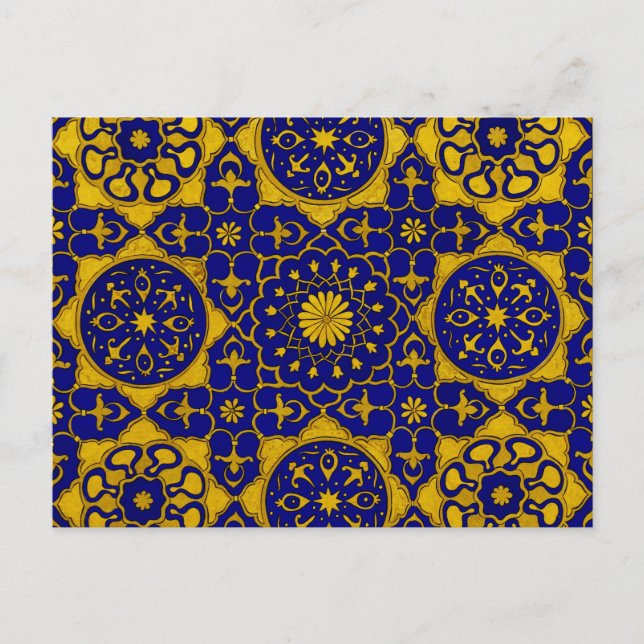 'Sultan Barquq' gold and lapis postcard (Front)