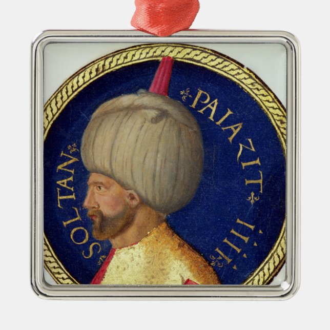 Sultan Bayezid I Metal Ornament (Front)