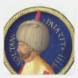 Sultan Bayezid I Square Sticker