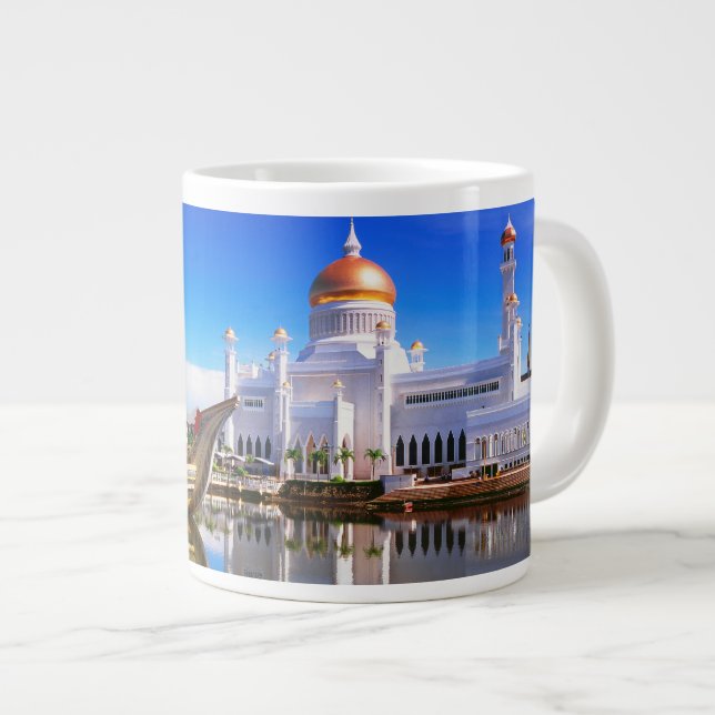 Sultan Omar Ali Saifuddien Mosque Large Coffee Mug (Front Right)