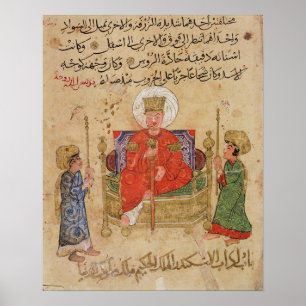 Sultan on his throne poster