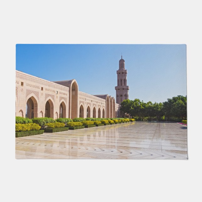 Sultan Qaboos Grand Mosque in Muscat, Oman Doormat (Front)
