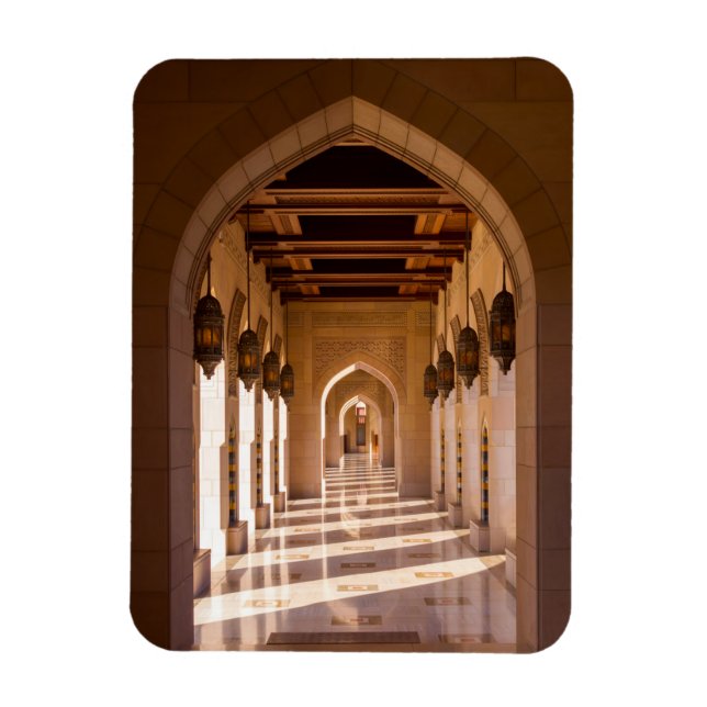 Sultan Qaboos Grand Mosque in Muscat, Oman Magnet (Vertical)