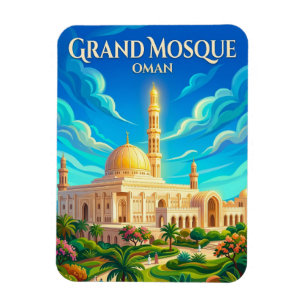 Sultan Qaboos Mosque Oman Magnet