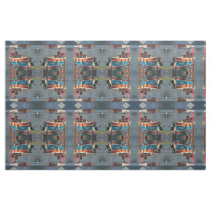 Sultan Taxi Boat Marmaris Nautical Art  Fabric