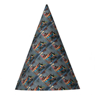 Sultan Taxi Boat Marmaris Nautical Art Party Hat