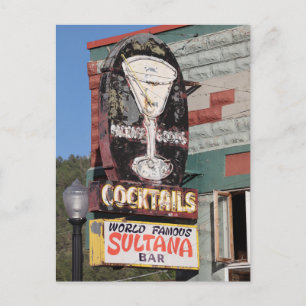 Sultana Bar on Route 66  Postcard