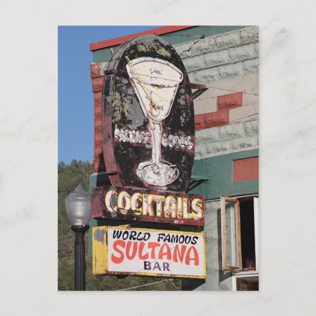 Sultana Bar on Route 66  Postcard (Front)
