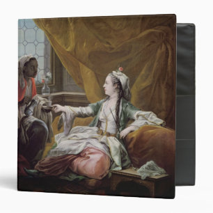 Sultana being offered coffee by a servant binder