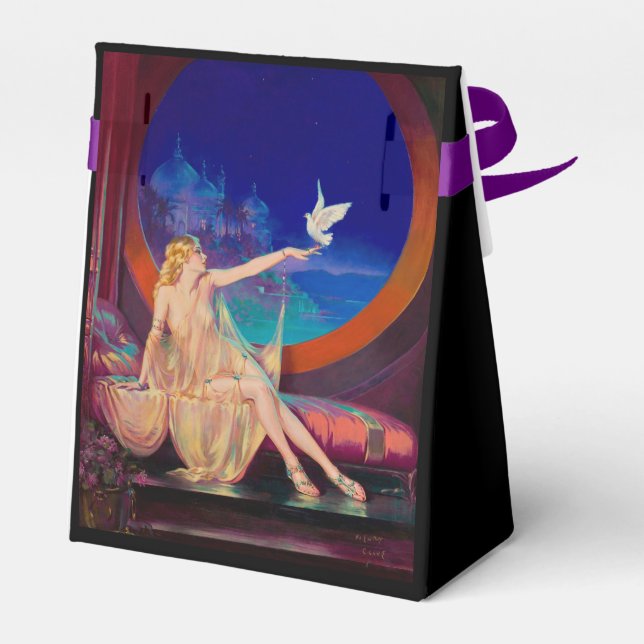 Sultana the Arabian Sultan's Concubine 1925 Favor Box (Back Side)