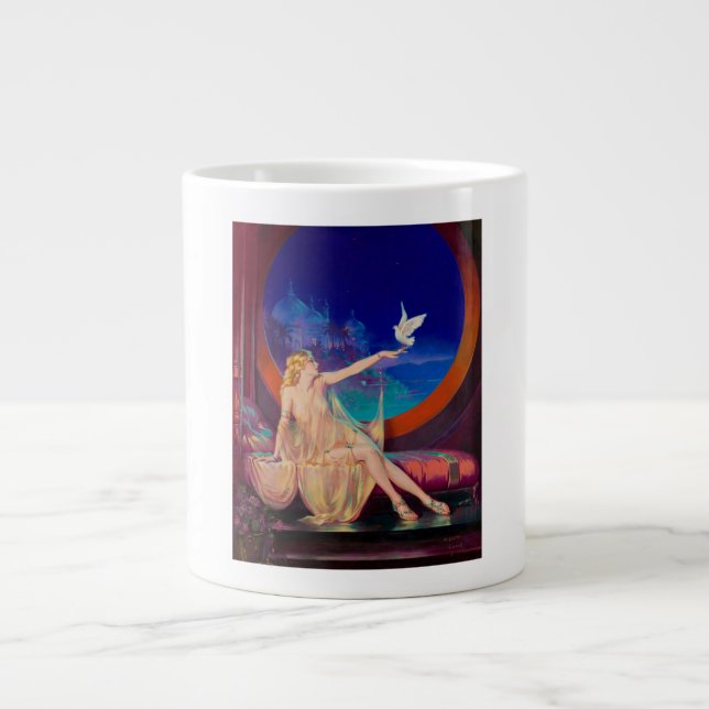 Sultana the Arabian Sultan's Concubine 1925 Large Coffee Mug (Front)