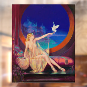 Sultana the Arabian Sultan's Concubine 1925 Window Cling