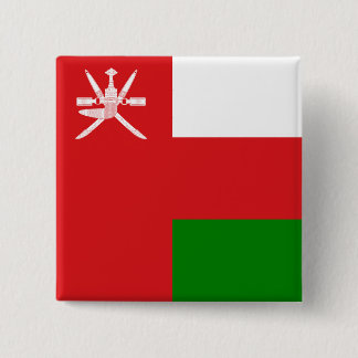 Sultanate of Oman Flag 2 Inch Square Button