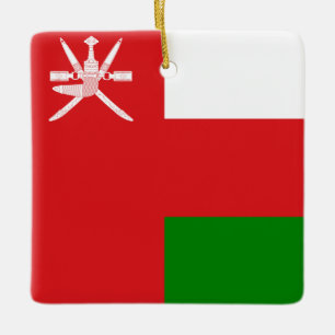 Sultanate of Oman Flag Ceramic Ornament