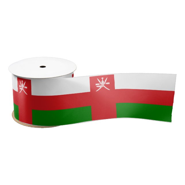Sultanate of Oman Flag Satin Ribbon (Spool)