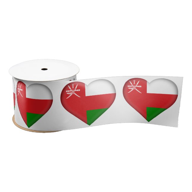 Sultanate of Oman Flag Satin Ribbon (Spool)