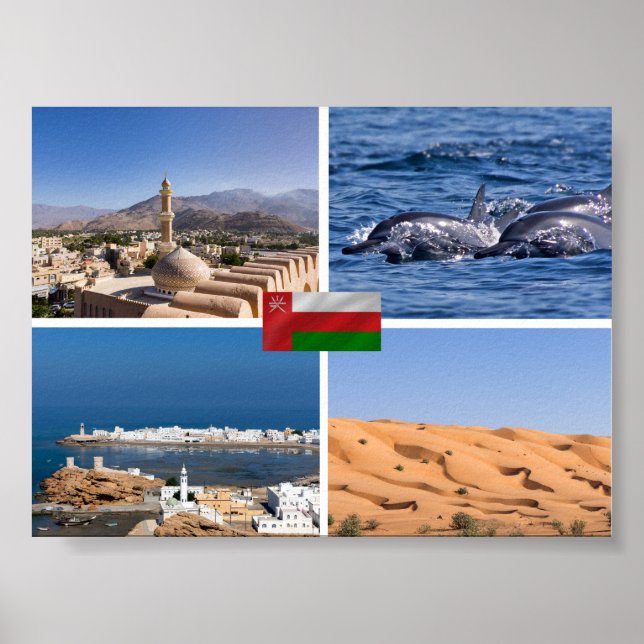 Sultanate of Oman landmarks Poster (Front)