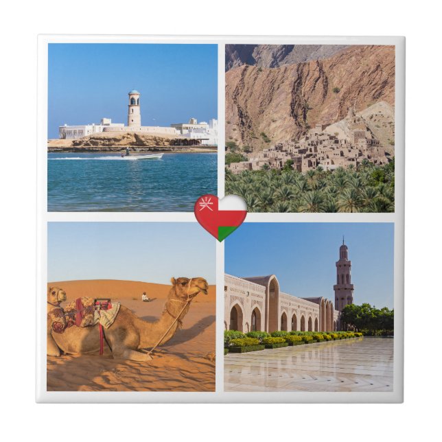 Sultanate of Oman landmarks Tile (Front)