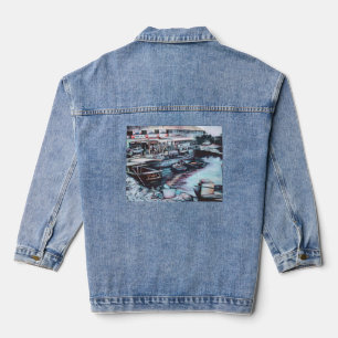 Sultry Prelude to Dusk, Jaffe, Israel Denim Jacket