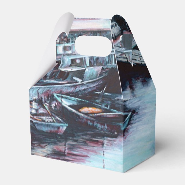 Sultry Prelude to Dusk, Jaffe, Israel Favor Box (Front Side)