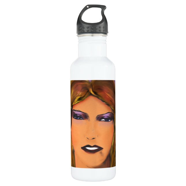 Sultry Woman Sketch 710 Ml Water Bottle (Front)