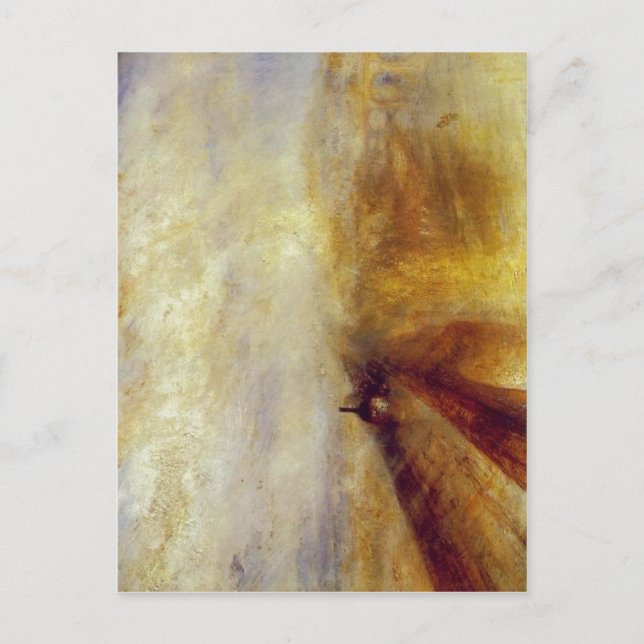Sumario J. M. W. Turner - Rain, Steam and Speed -  Postcard (Front)