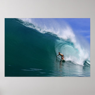 Sumatra Barrel Ride: Epic Surfing in Indonesia Poster