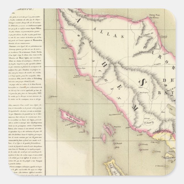 Sumatra Oceania no 11 Square Sticker (Front)