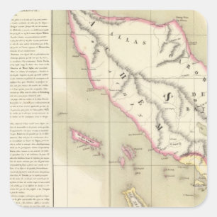 Sumatra Oceania no 11 Square Sticker