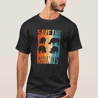 Sumatra Rhino Save The Rhinos Rhinoceros Animal Lo T-Shirt