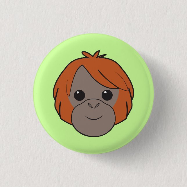 Sumatran Orangutan Button (Front)