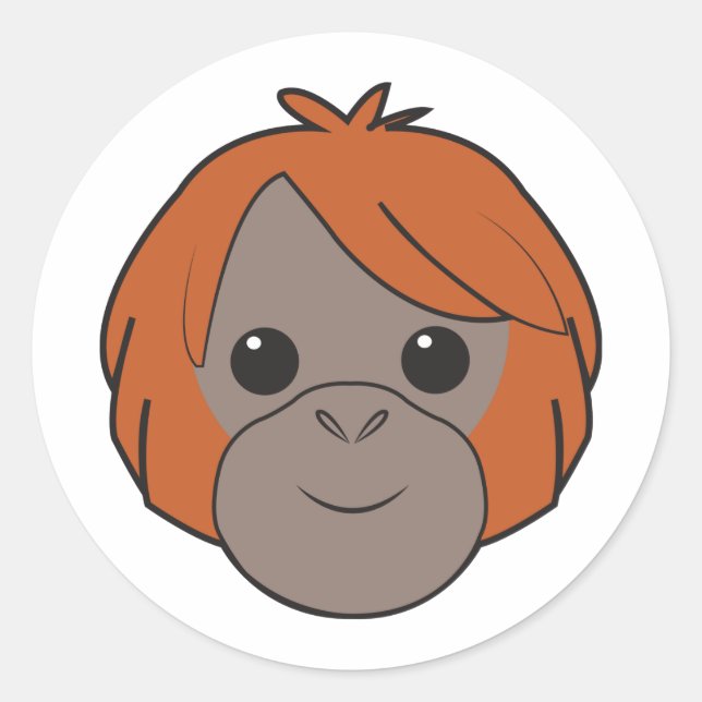 Sumatran Orangutan Stickers (Front)