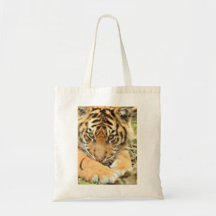 Sumatran Tiger Cub Tote Bag