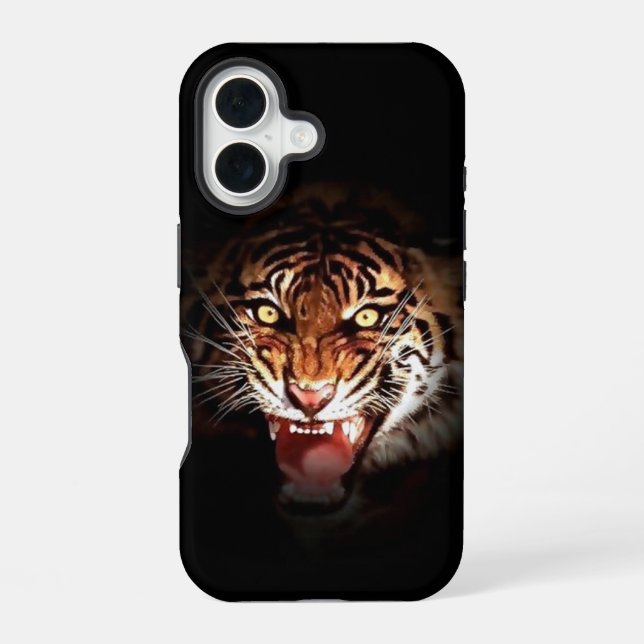 Sumatran Tiger iPhone 16 Case (Back)
